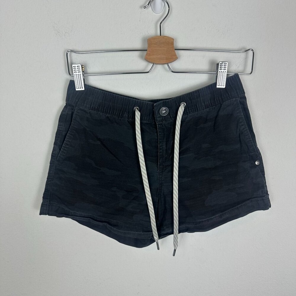 Vuori Ripstop Shorts XS Black Camo Activity Performance Gym Hiking Athletic